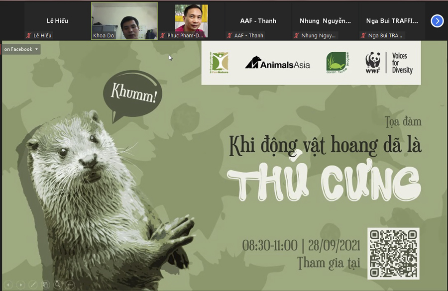 Tọa đàm “Khi động vật hoang dã là thú cưng”